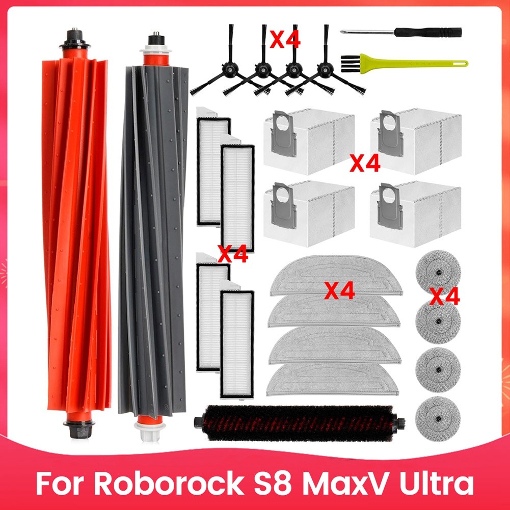 For S8 MaxV Ultra Robot Vacuum Cleaner Main Side Brushes Hepa8067