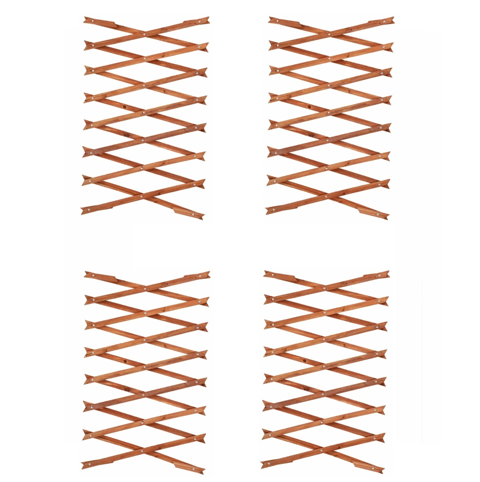 4 Heavy Duty Garden Trellis 1.8M x 0.3M Tan Colour 7mm Climbing Plant Support