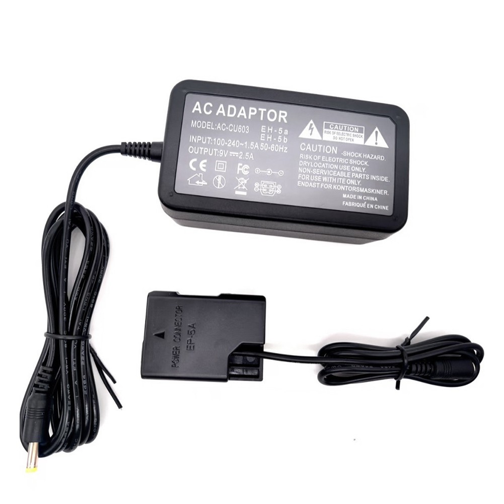 EN-EL15 Dummy Battery & AC Adapter Kit for P7000 P7800 D5500 D5600 D33007825