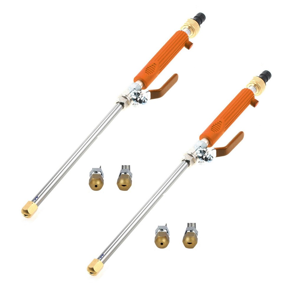 3X(Orange Color Garden Hose Washer Upgraded Nozzle, High Pressure Water7910