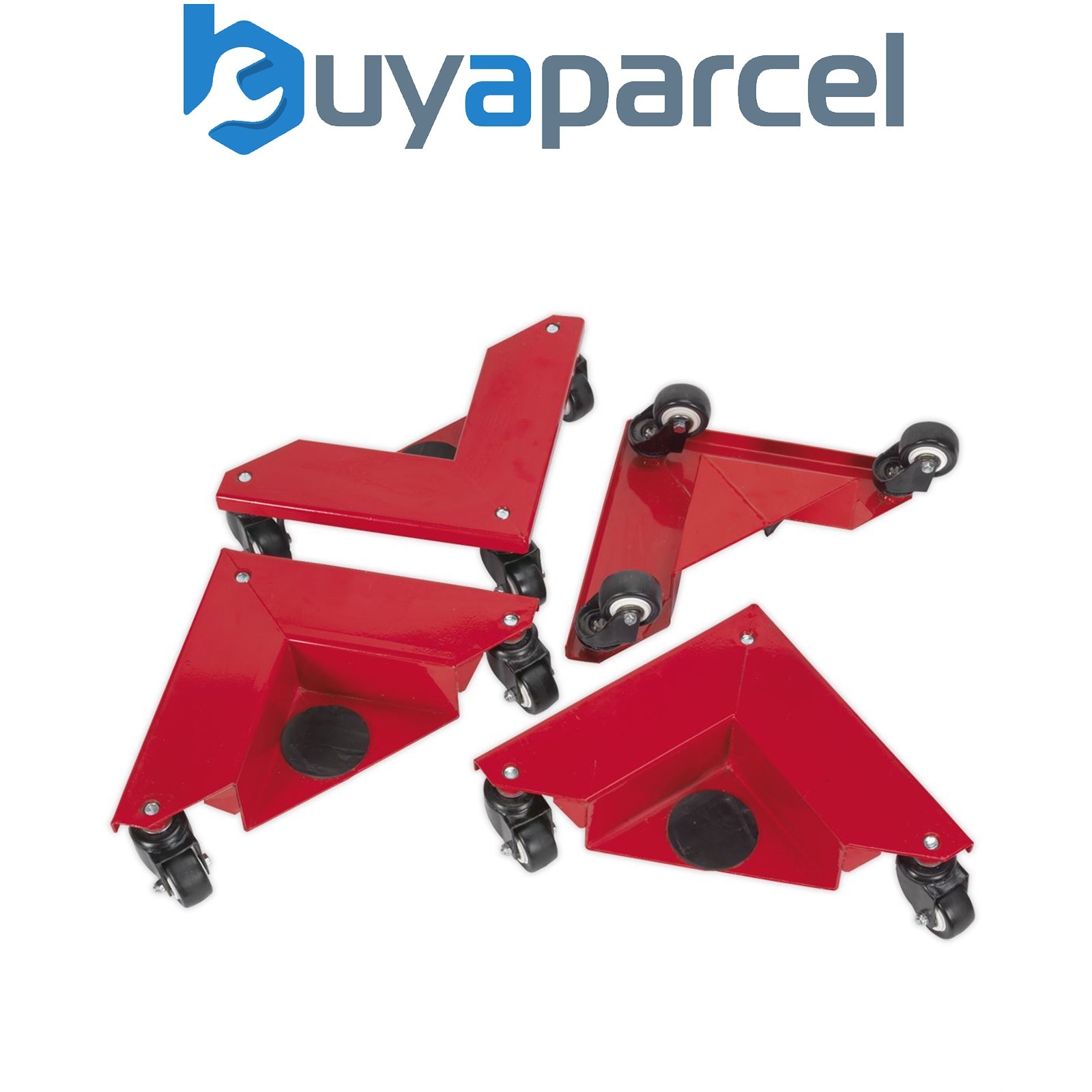 Sealey CM4 Corner Transport Dollies 150kg Capacity - Set of 4