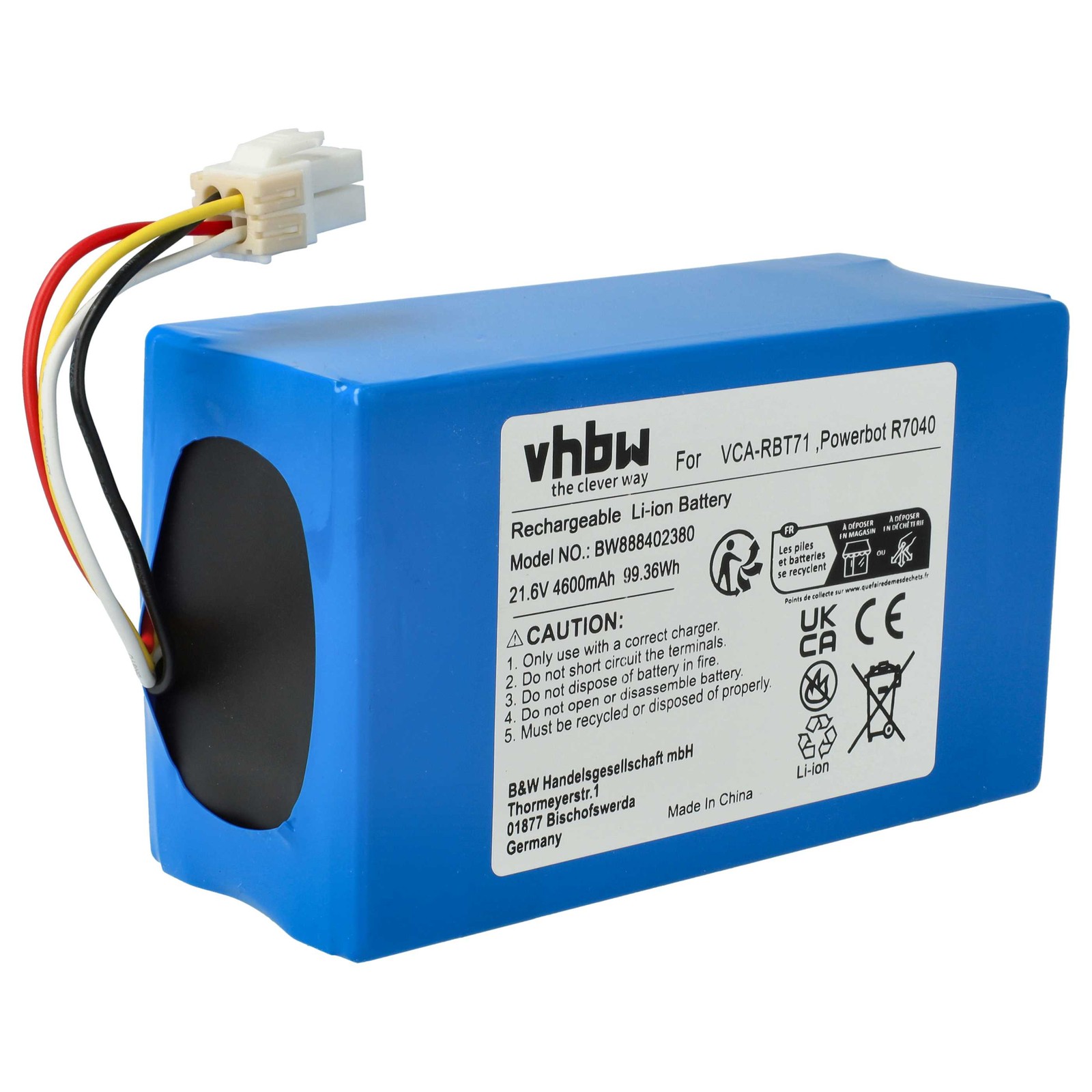 Battery for Samsung Powerbot VR20K9000UB VR2AK9350WK 4600mAh 21.6V