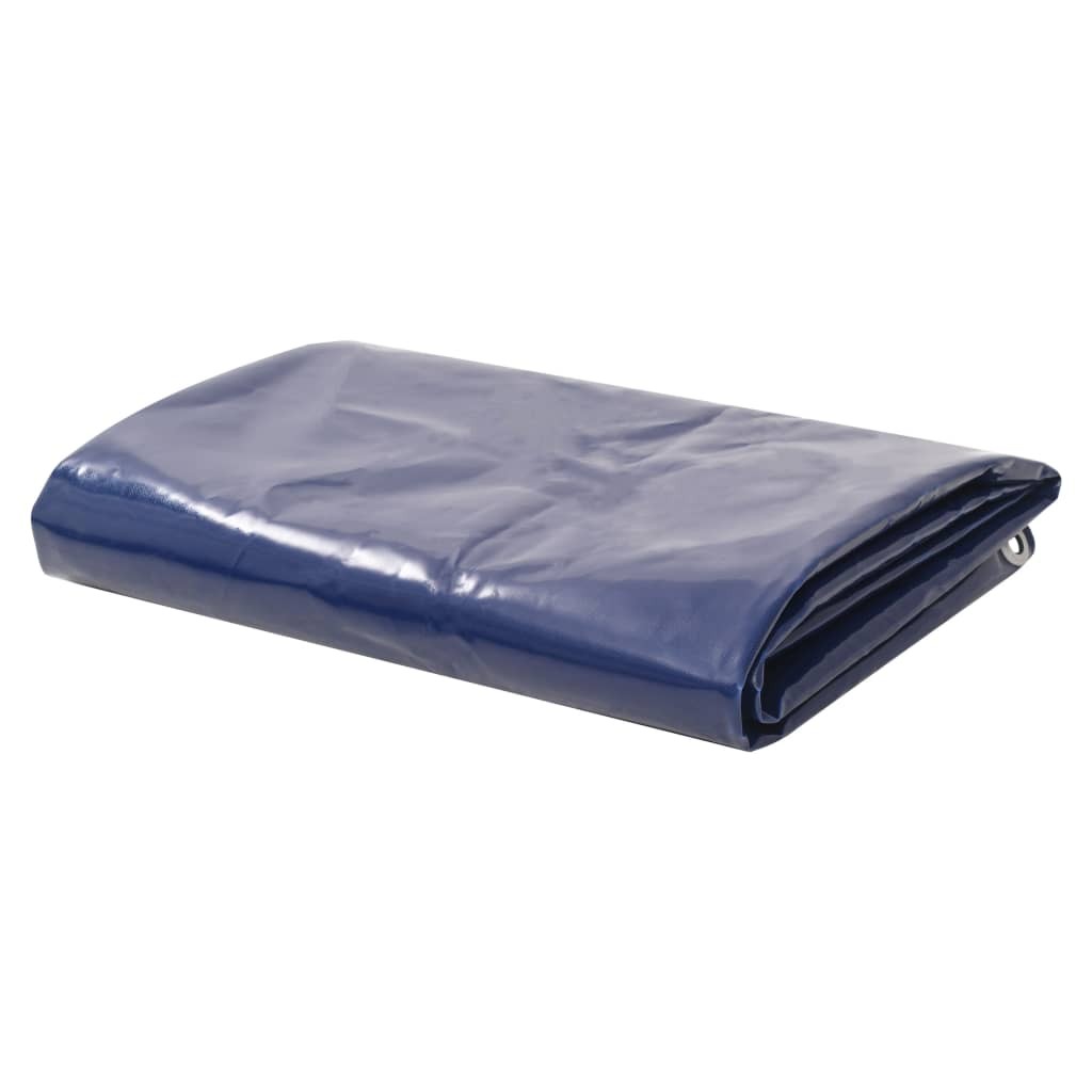 Tarpaulin 650g/m² 3x5m Blue Water-resistant Camping Cover Ground Sheet vidaXL
