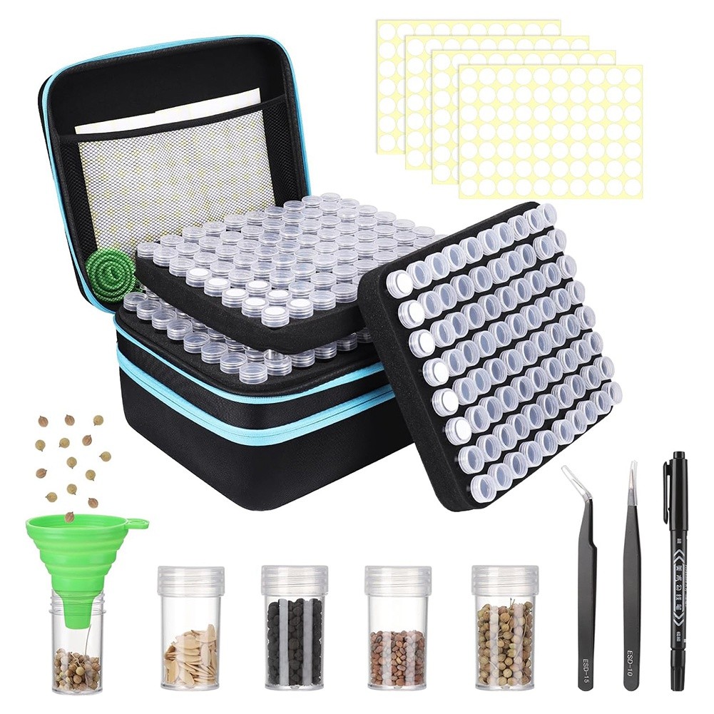 Seed Storage Box, Sturdy Seed Storage Box for Flower and Vegetable8214