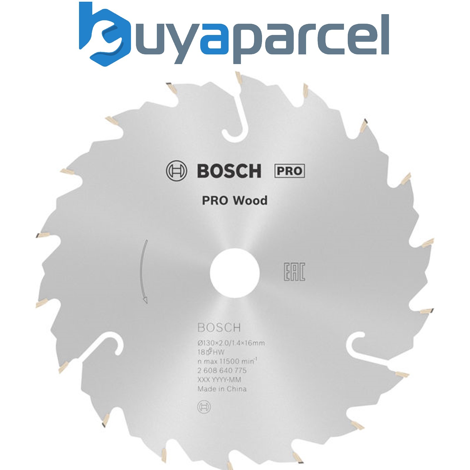 Bosch PRO Wood Circular Saw Blade 130 x 2 x 16 mm T18 2608640775