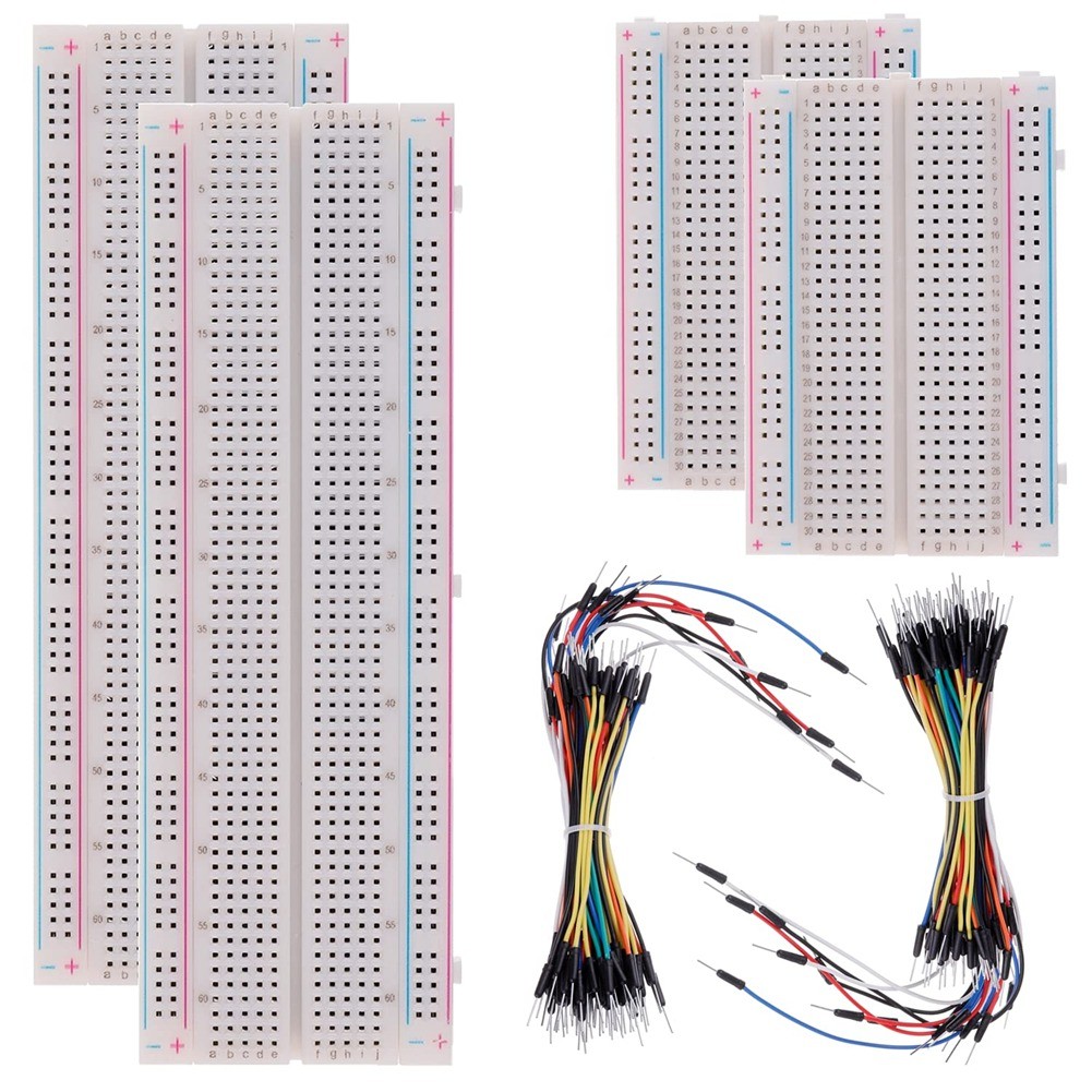 3X(Solderless Breadboard Kit 2 Pcs 830 Tie Points + 2Pcs 400 Tie Points + 23605
