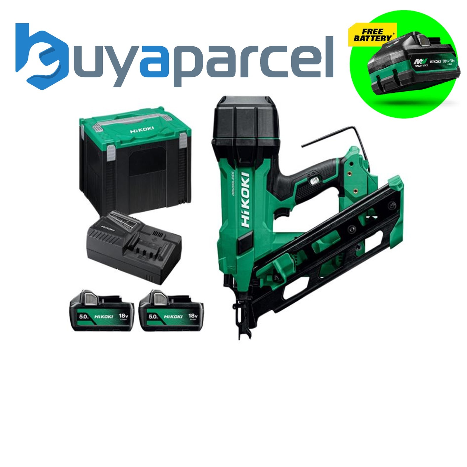 HiKOKI NR1890DCAJPZ Framing Nailer 18V Brushless 2 x 5.0Ah Li-ion HIKNR1890DCZ