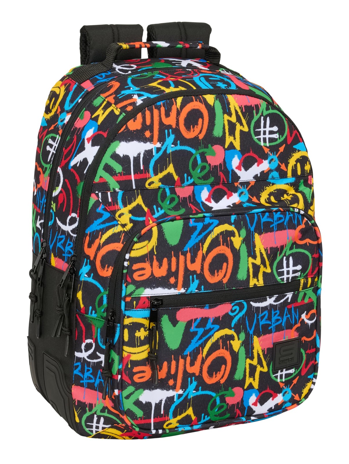 SAFTA GRAFFITI COLORS – Children's School Backpack, Ideal for Children of Differ