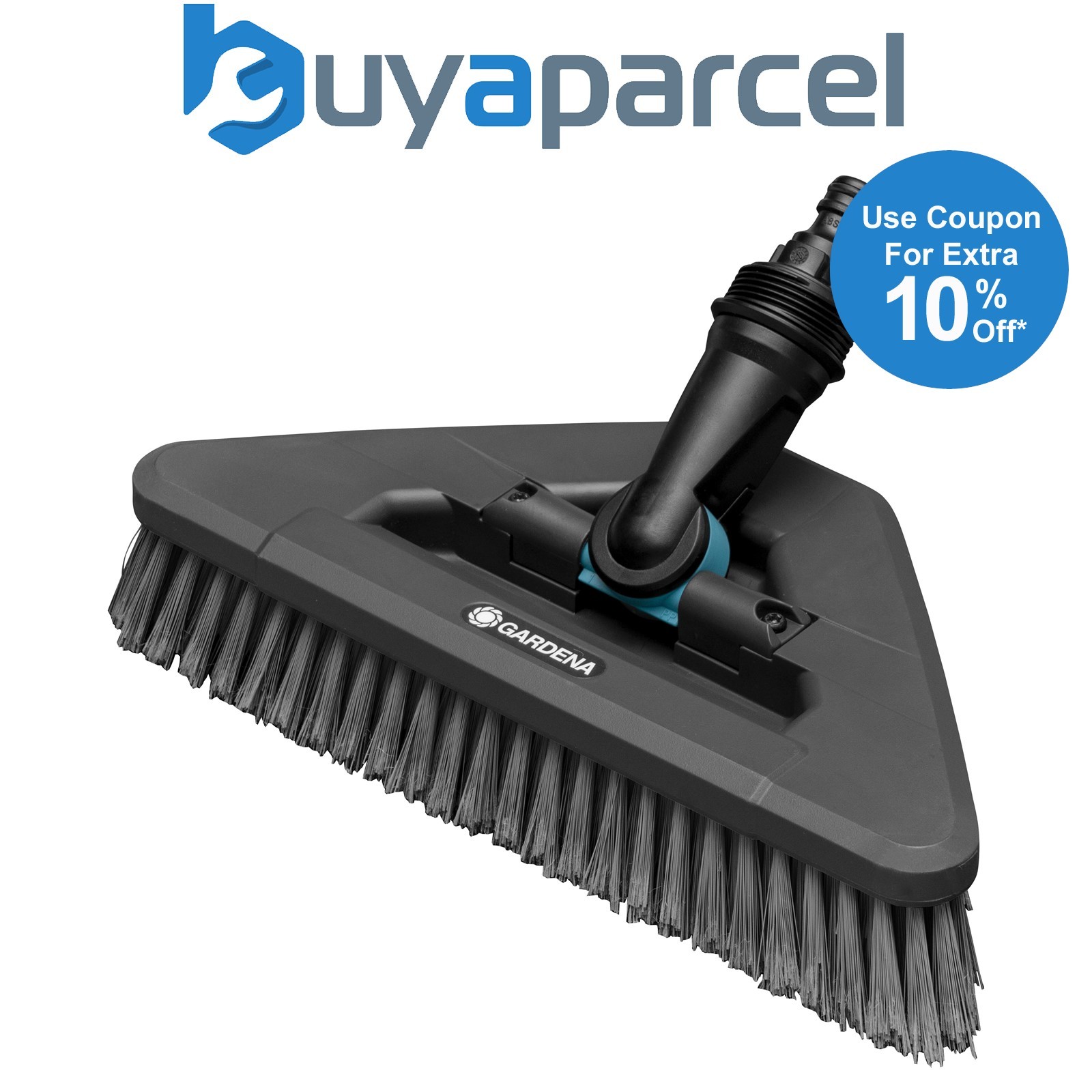 Gardena Cleansystem Handle Brush Soft Flex Corner Angled Large Delicate Cleaning