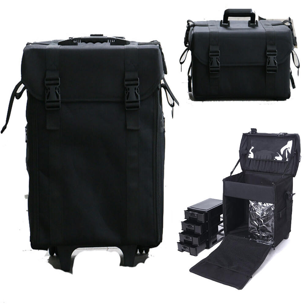 Unisex Artist Essentials Make Up Suitcase Trolley Rolling Case Hairdressing Nail