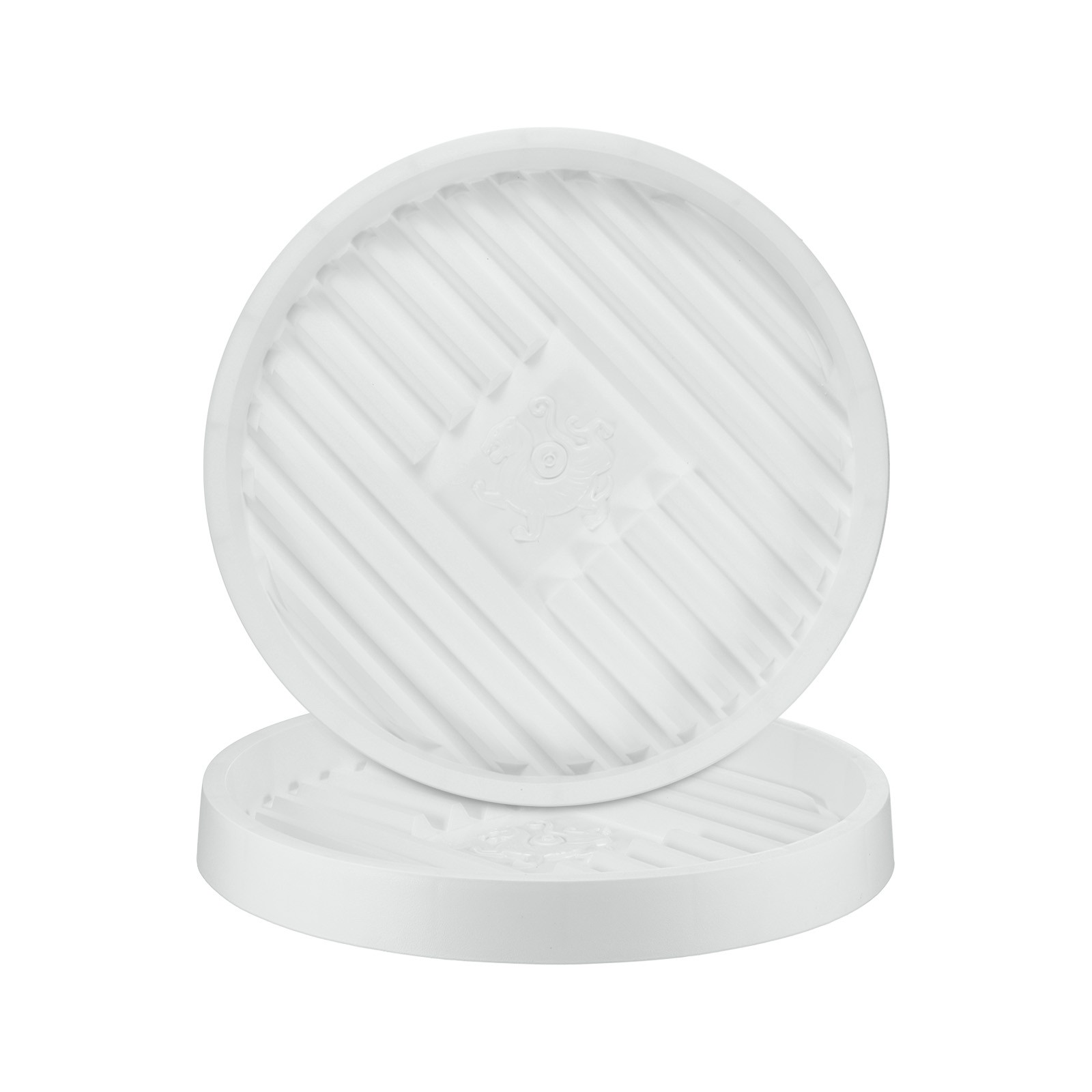 2-Pack Plant Saucer, 11.8 Inch Flower Pot Saucers for Indoor/Outdoor [White]