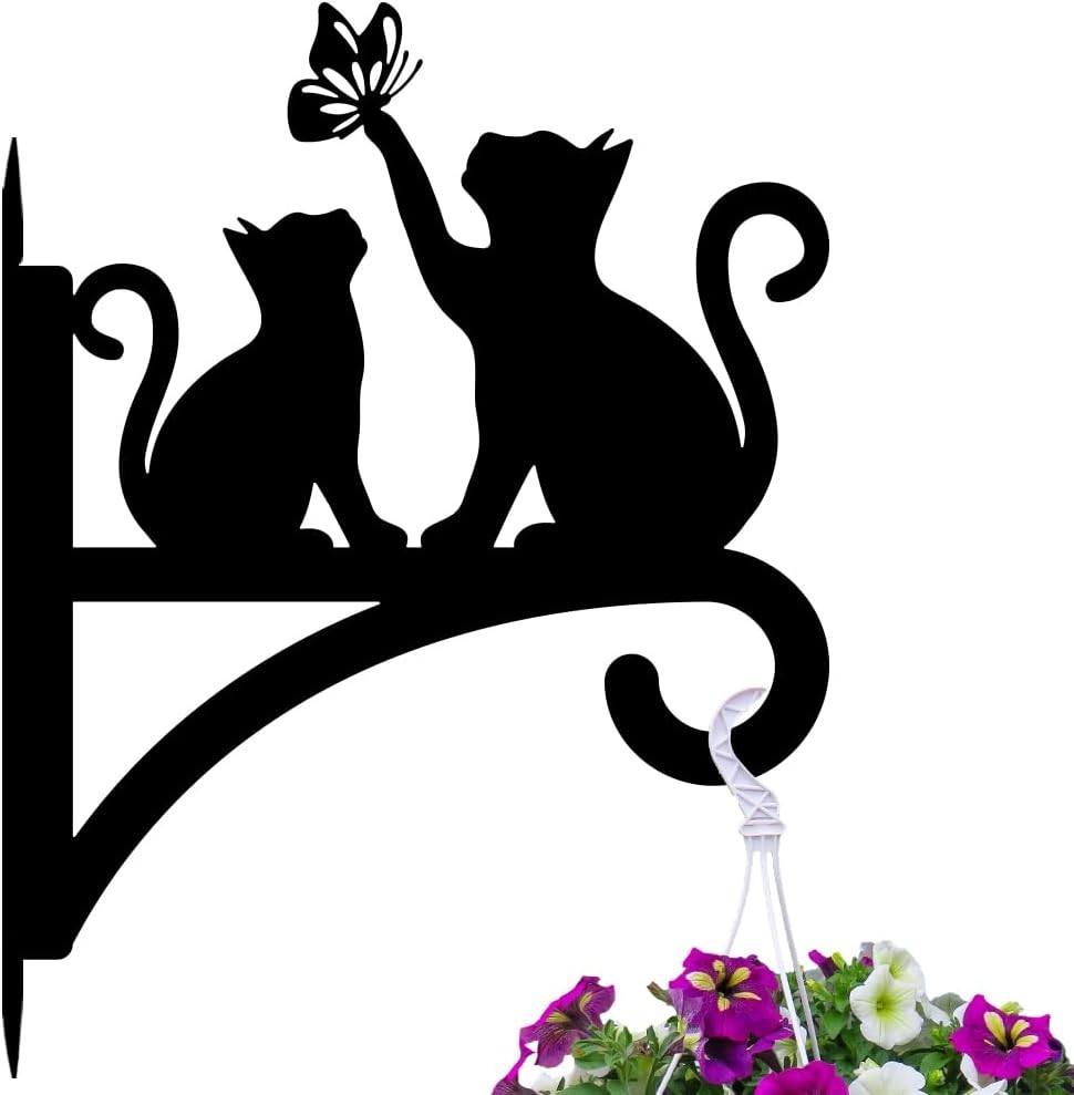 peacoblue Iron Plant Hangers Hooks Large 30x40cm for Outdoor Indoor Hanging Pla