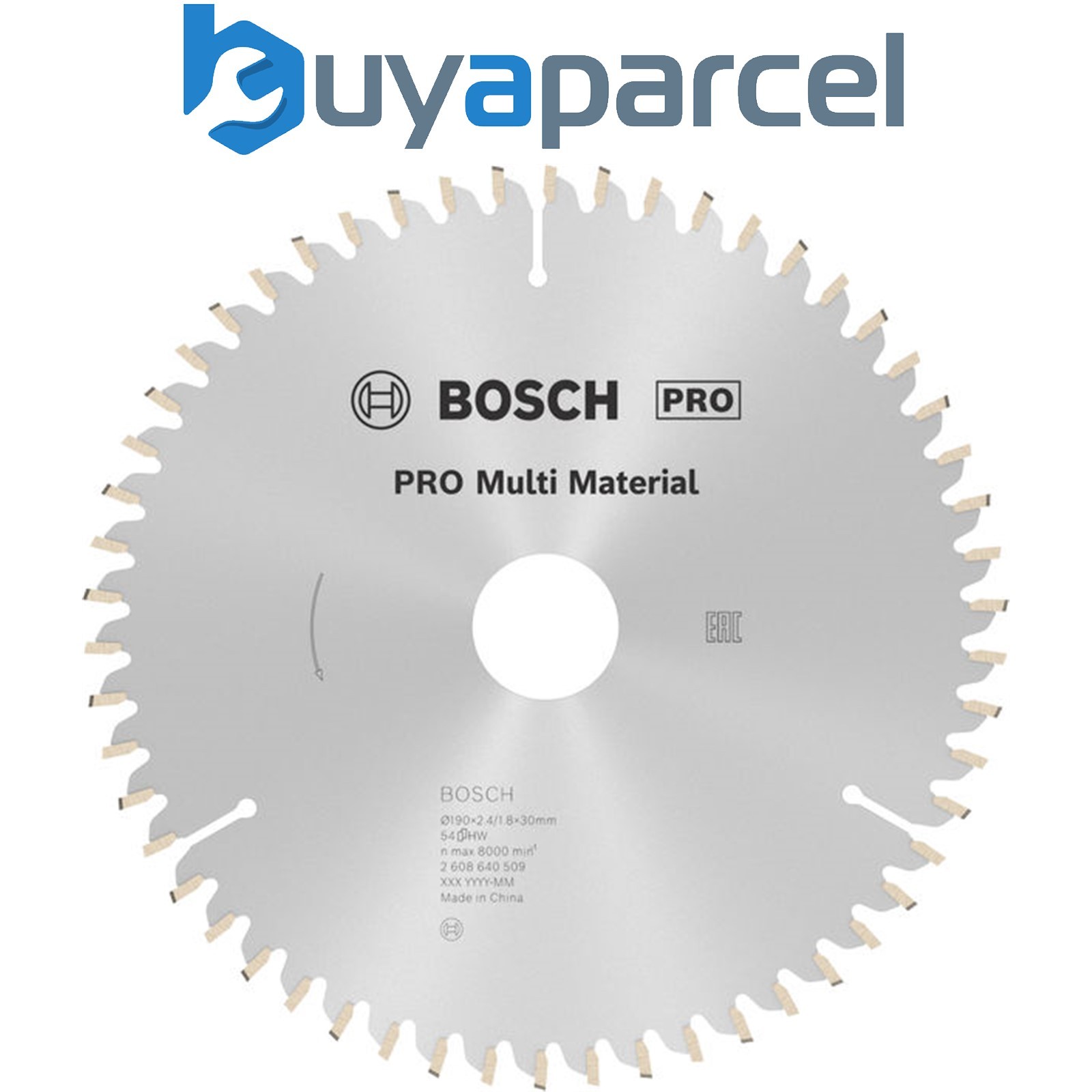Bosch PRO Multi Material Circular Saw Blade 190 x 2.4 x 30 mm 2608640509