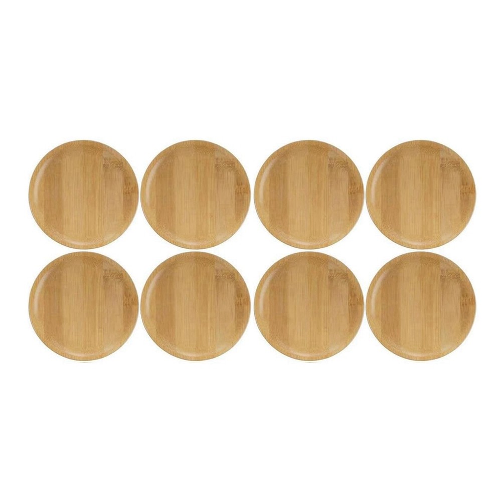8Pcs Wine Glass Topper, 4Inch Wine Glass Charcuterie Topper Bamboo Wine6502