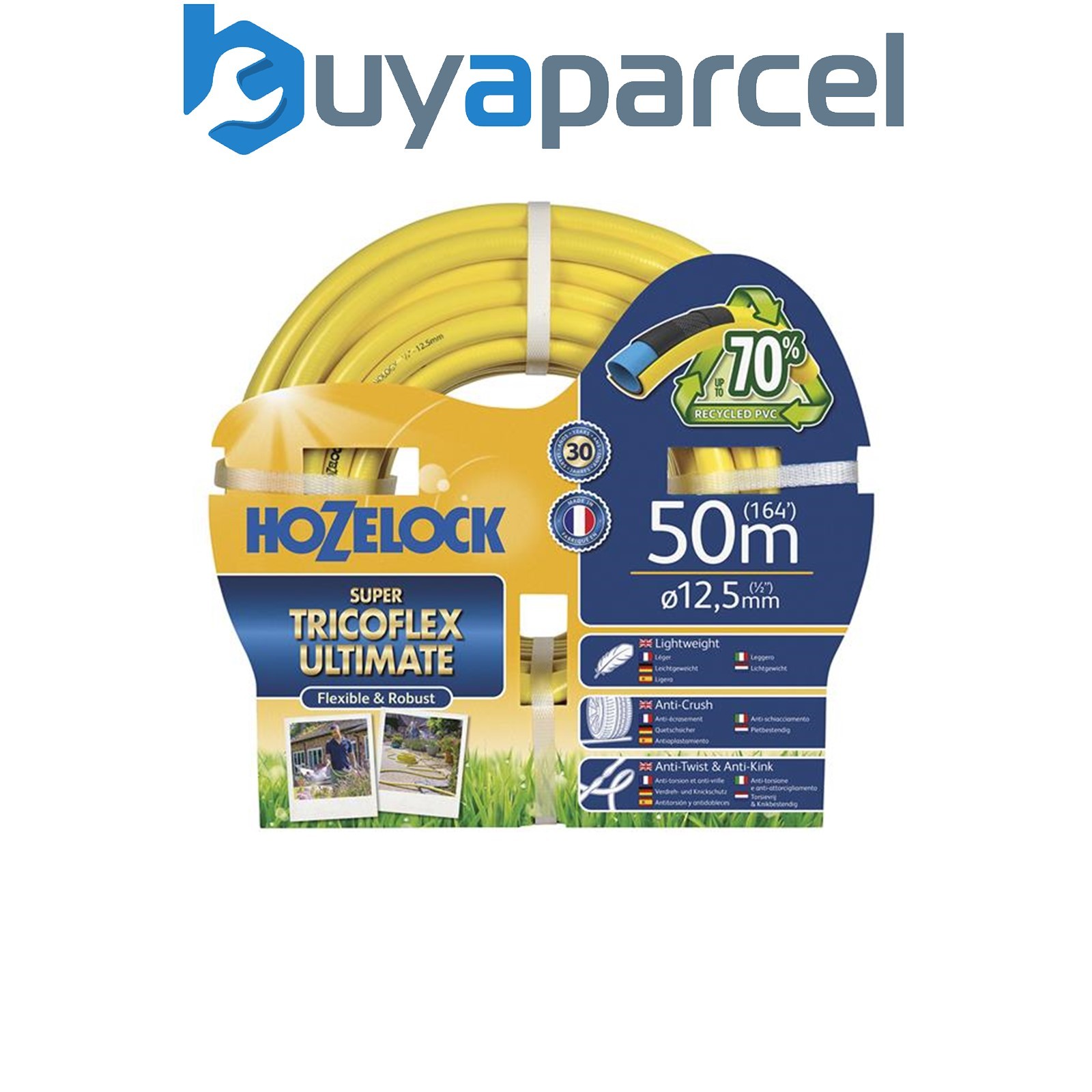 Hozelock 7850P0000 7850 Ultimate Hose 50m 12.5mm (1/2in) Diameter HOZ7850