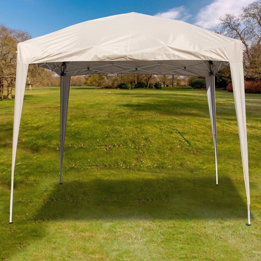 3x3m Garden Pop Up Gazebo Marquee Patio Outdoor Party Tent Wedding Canopy Beige