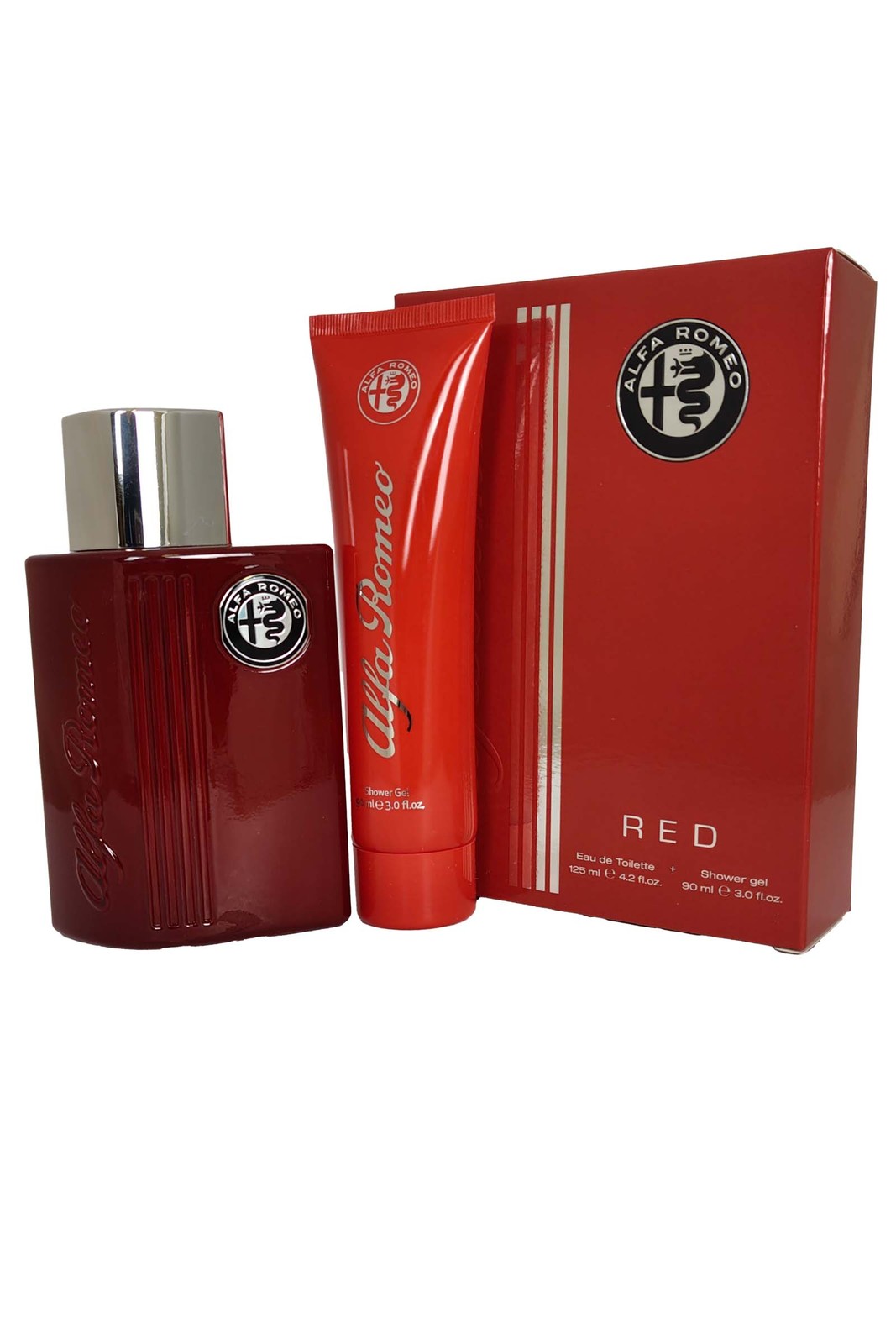 Alfa Romeo Red for Men Eau de Toilette Spray 125ml Shower Gel 90ml