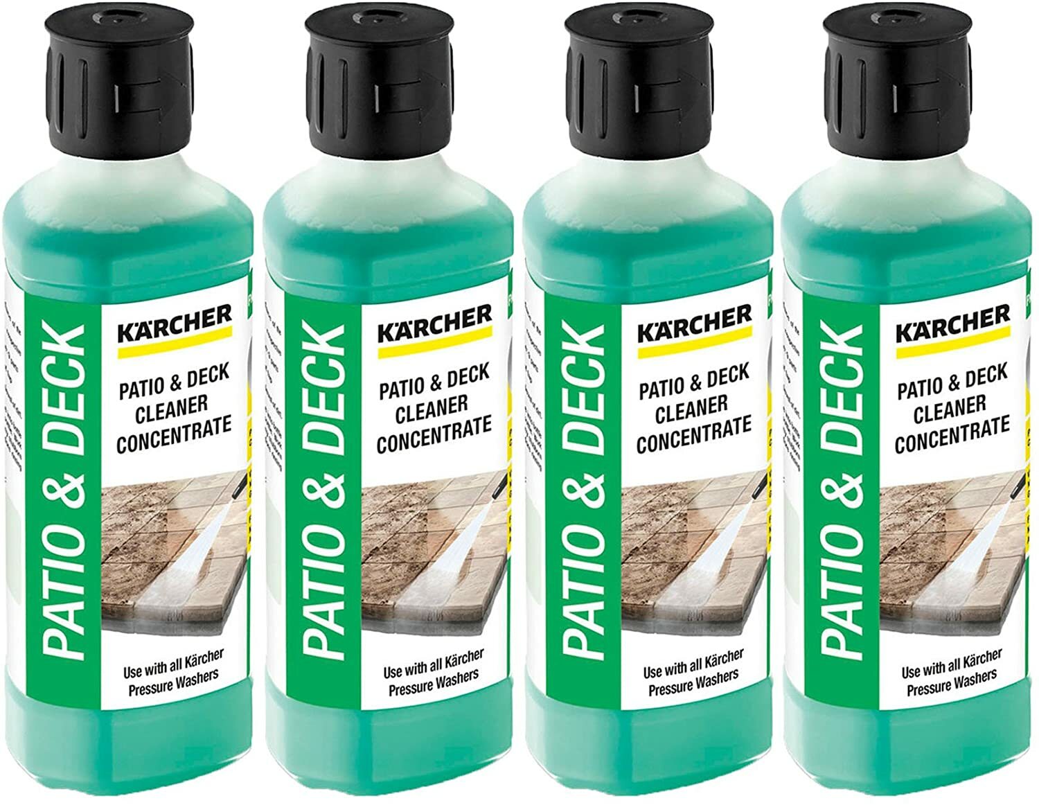 KARCHER Genuine Patio + Deck Pressure Washer Cleaner Detergent Fluid x 4