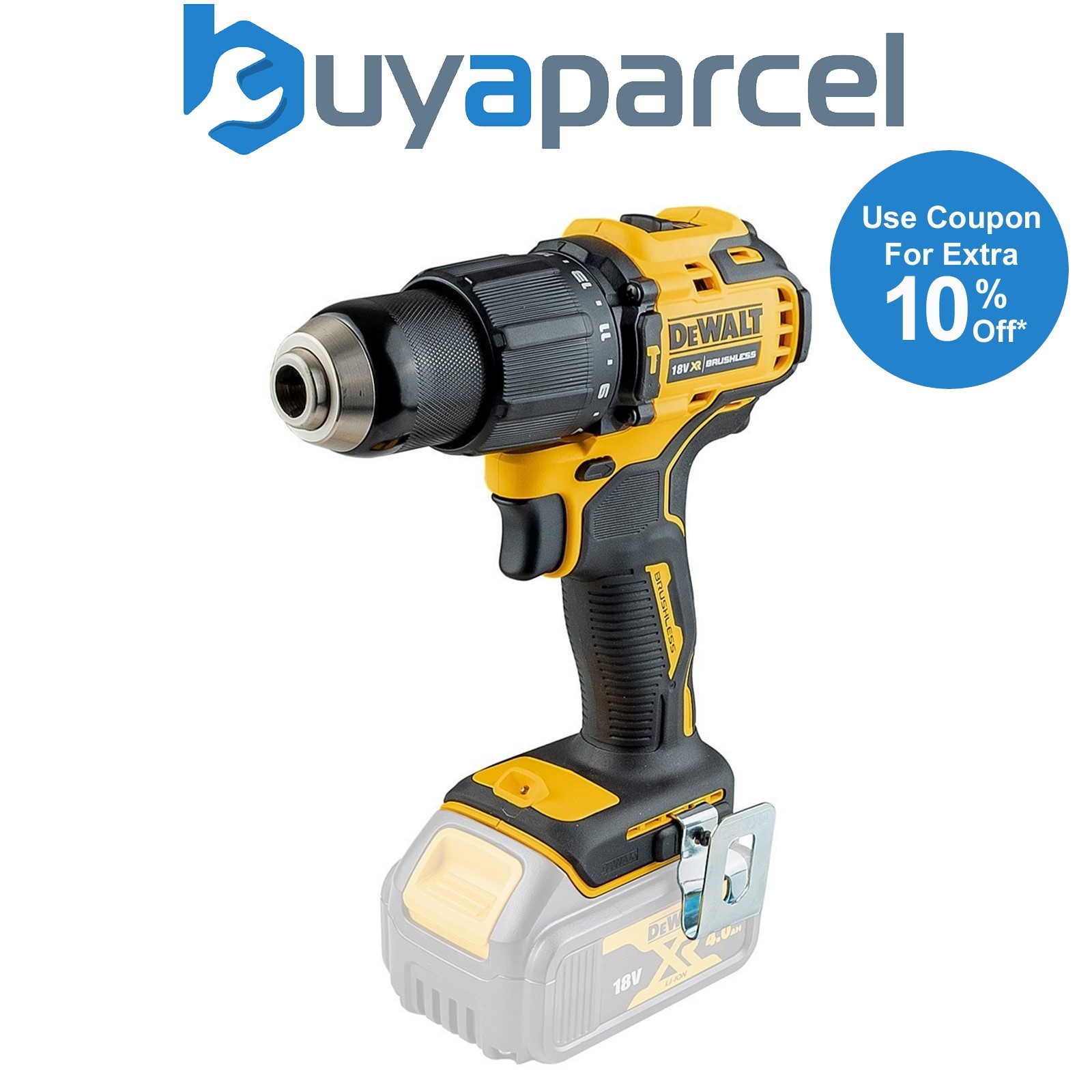 Dewalt DCD709N 18v XR Li-Ion Brushless Compact Combi Hammer Drill - Bare