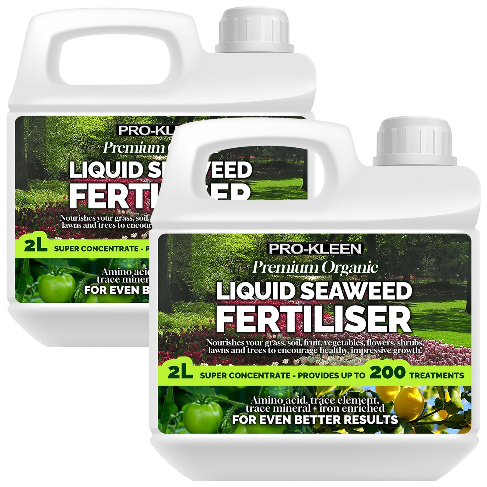 ProKleen Organic Liquid Seaweed Fertiliser Plants Grass Vegetables Flowers 4L