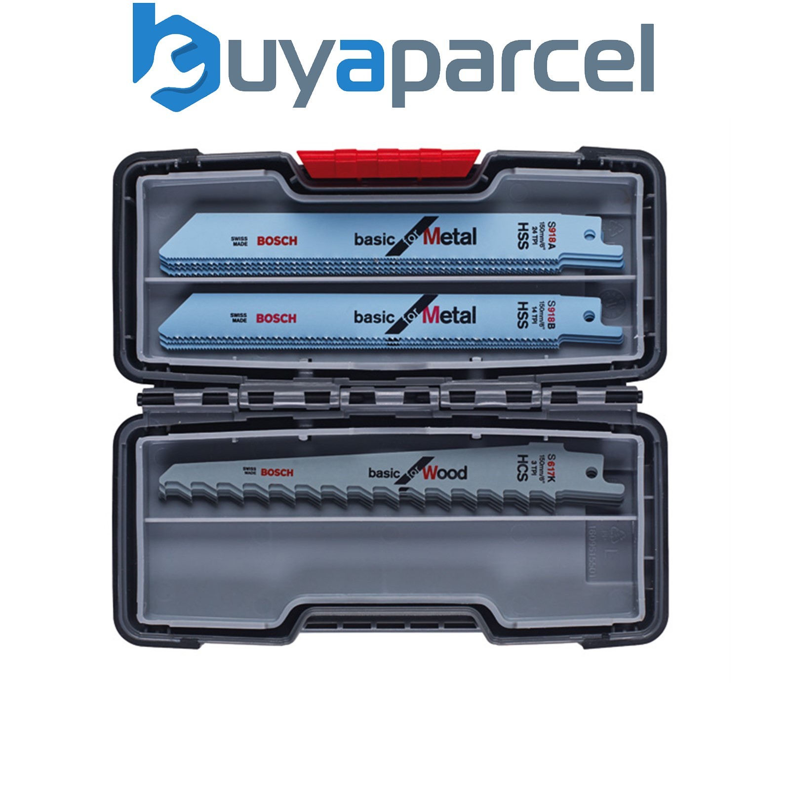 Bosch 15 Piece Reciprocating Saw Blade Set Wood Metal Basic 2607010901