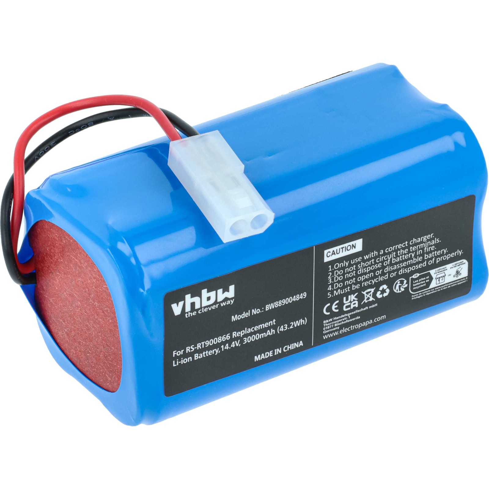 Battery for Rowenta RS-RT900866 3000mAh 14.4V