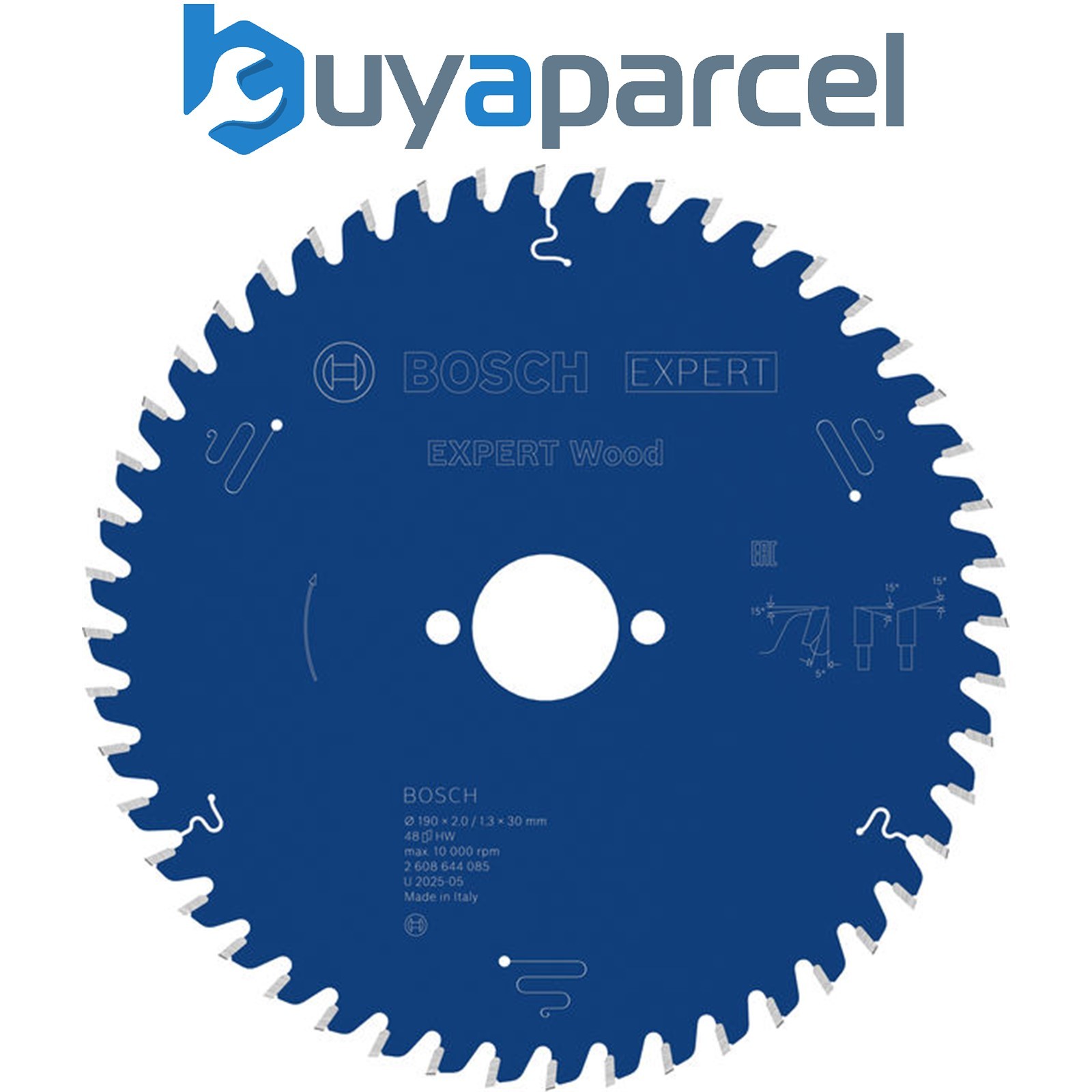 Bosch EXPERT Wood Circular Saw Blade 190 x 2/1.3 x 30 mm T48 2608644085