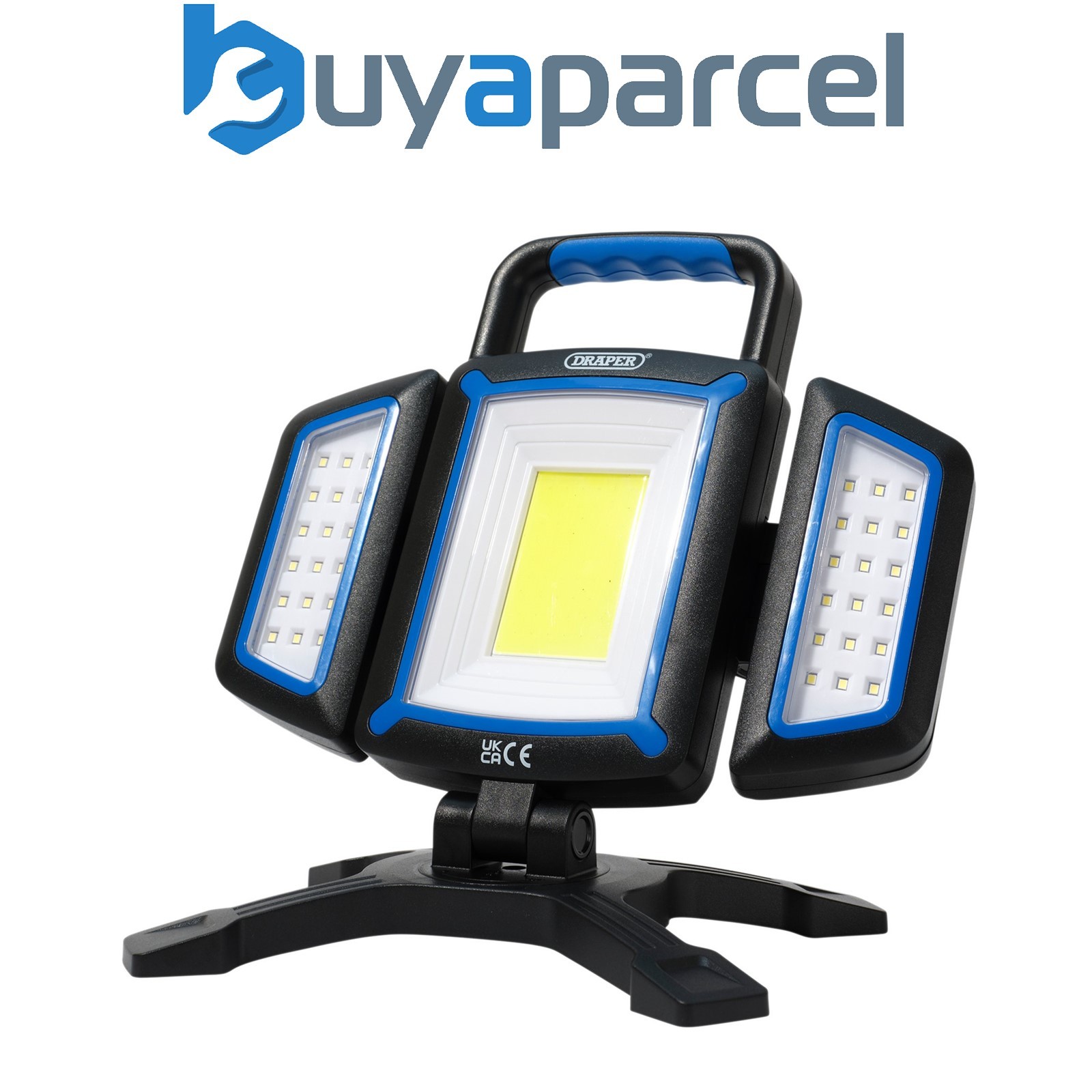 Draper 23848 COB SMD Rechargeable Work Light and Powerbank, 18W, 2000 Lumens, US