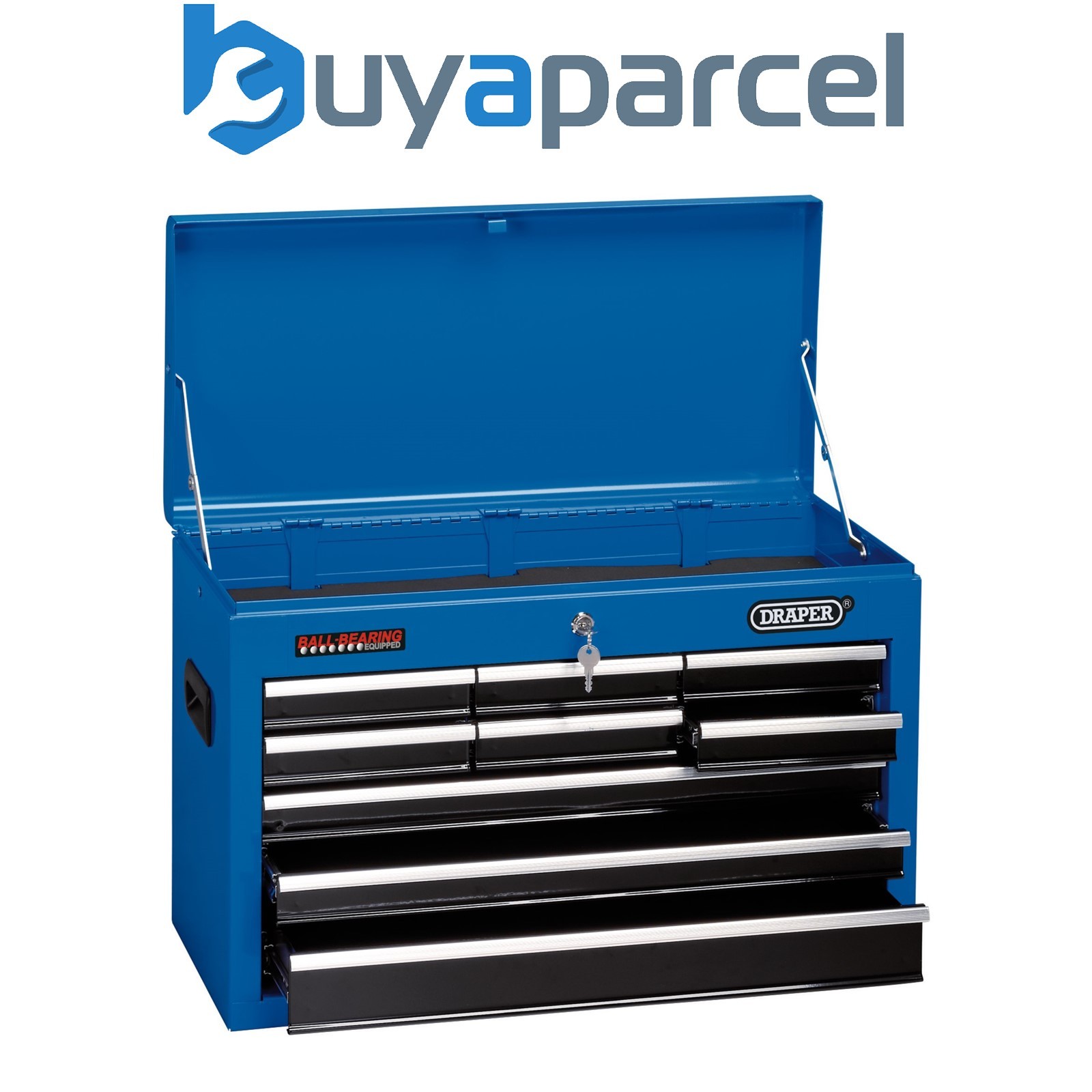 Draper 14910 Tool Chest, 9 Drawer, 26", Blue