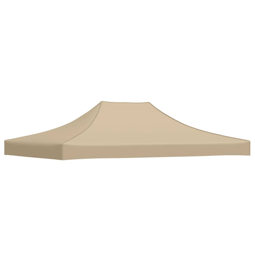 Party Tent Roof 4.5x3 m Beige 270 g/m² Replacement Canopy Gazebo Cover vidaXL