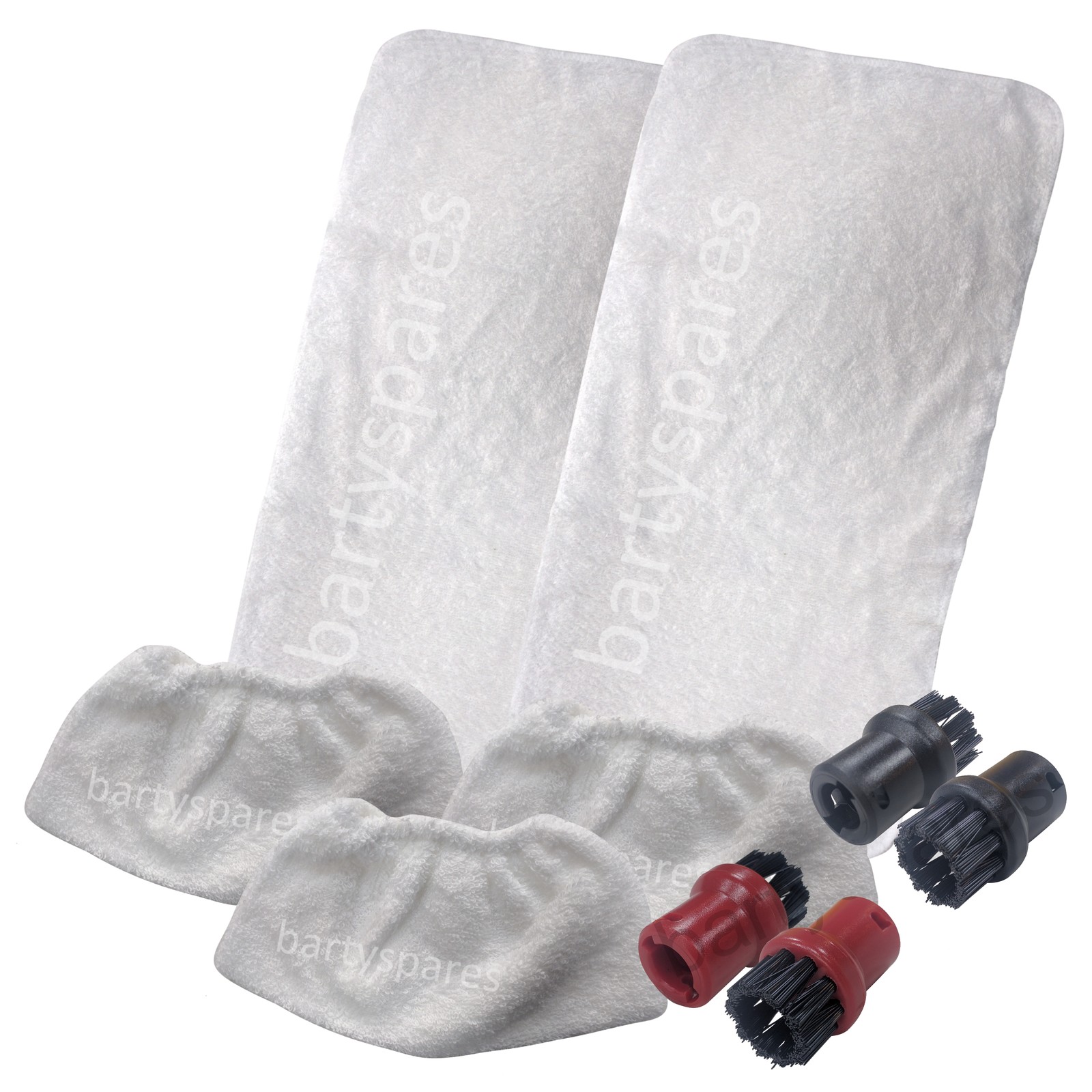 for KARCHER Steam Cleaner 5 Hand Tool Terry Cloth Covers 4 Brush Nozzles SC1030