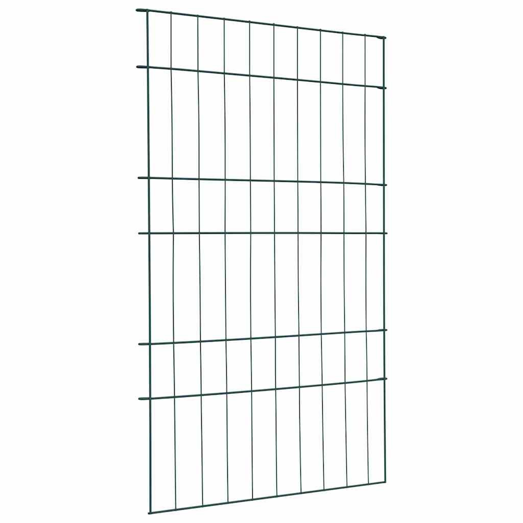 vidaXL Pond Fence Set 8 pcs Green 50 x 80 cm Steel, vidaXL