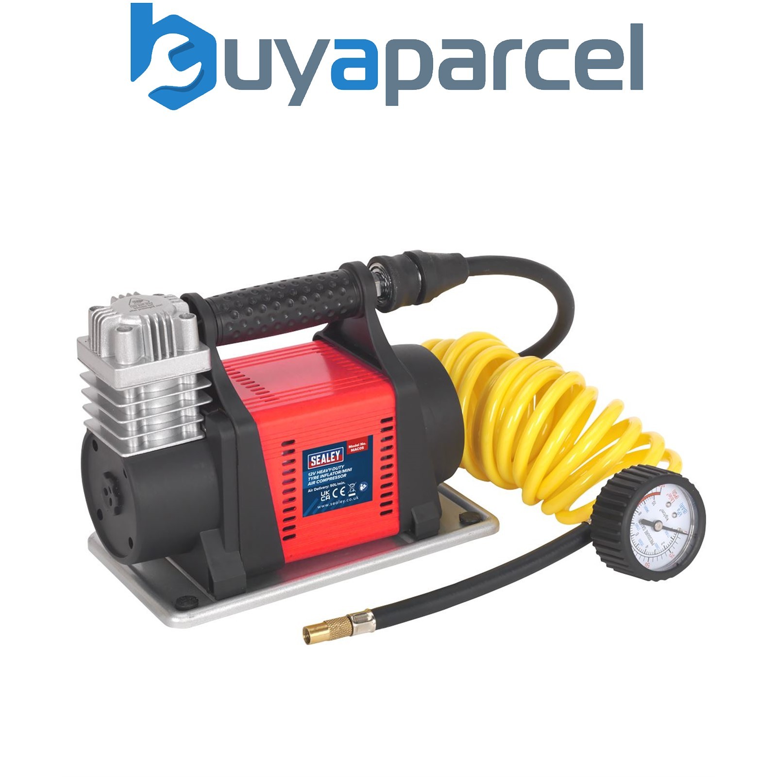 Sealey MAC05 Heavy-Duty Tyre Inflator/Mini Air Compressor 12V