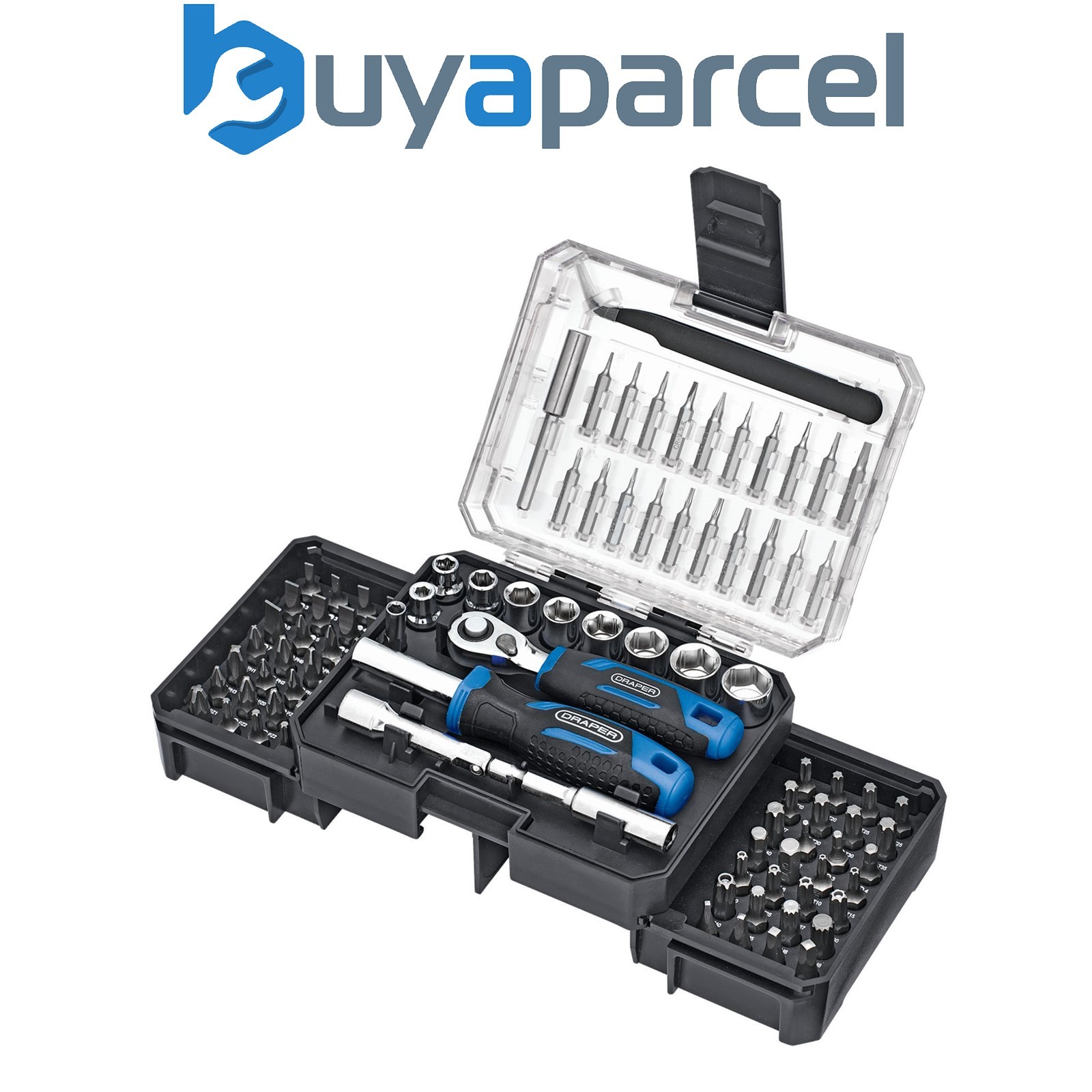 Draper 27785 Ratchet and Screwdriver Bit Set (92 Piece)