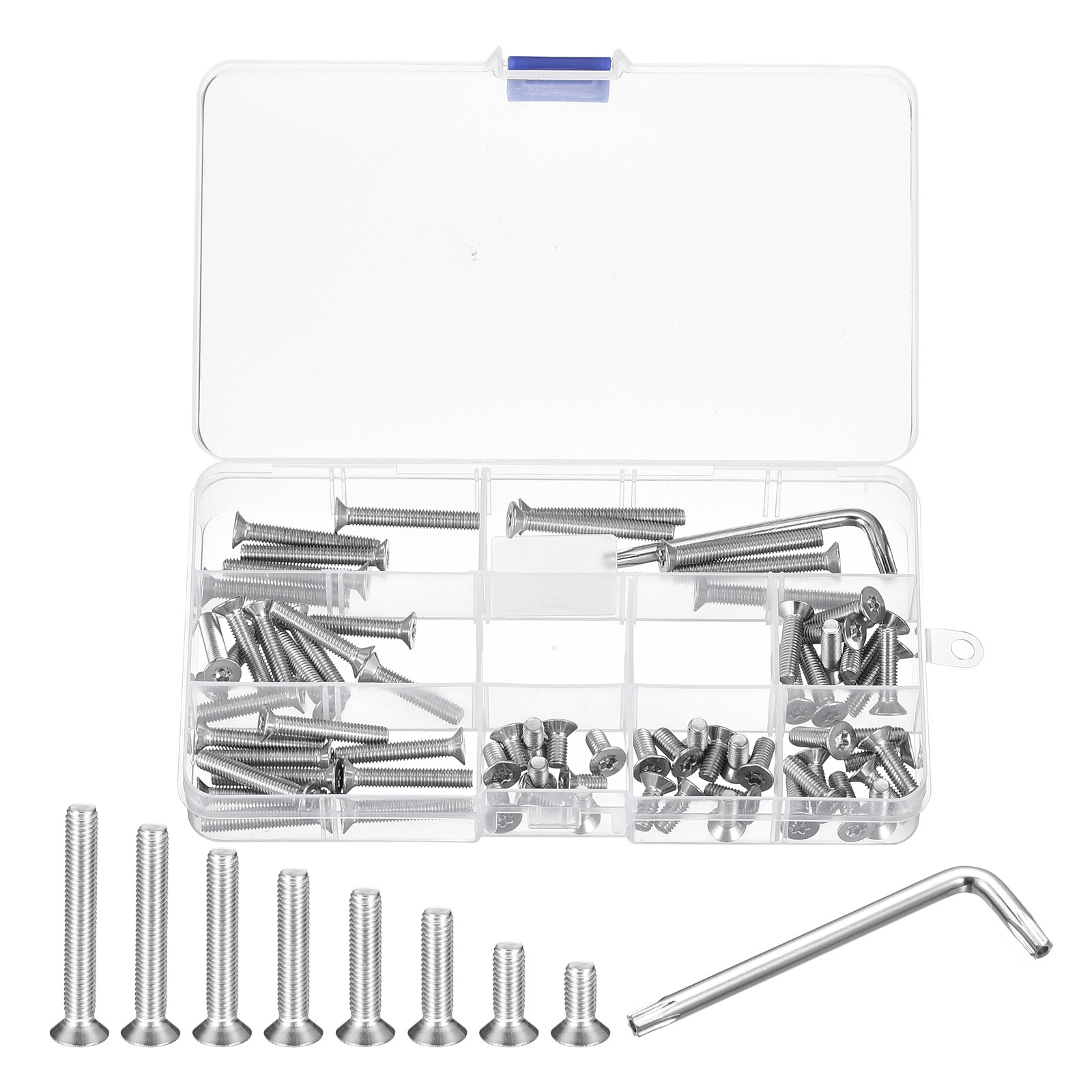 M5 Torx Security Screws Kit(M5x10/12/16/20/25/30/35/40mm)70pcs Countersunk Head