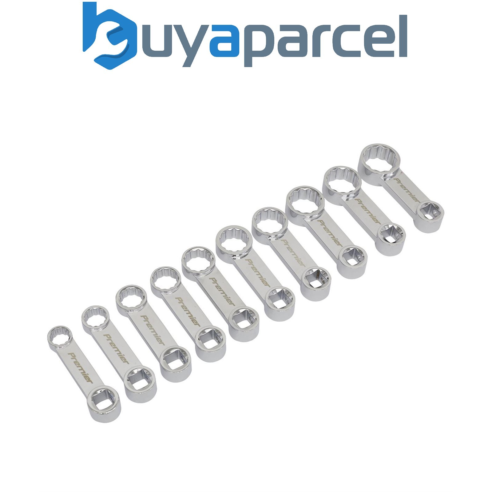 Sealey AK59895 Premier Torque Adaptor Spanner Set 3/8"Sq Drive 10pc