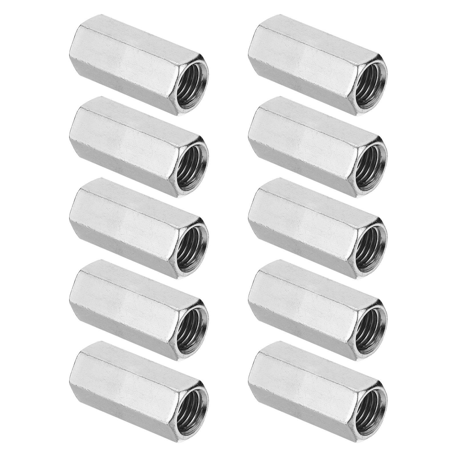 3/4"-10 UNC Hex Coupling Nuts 10Pcs 2.24" Long Fully Threaded Rod Coupling Nut