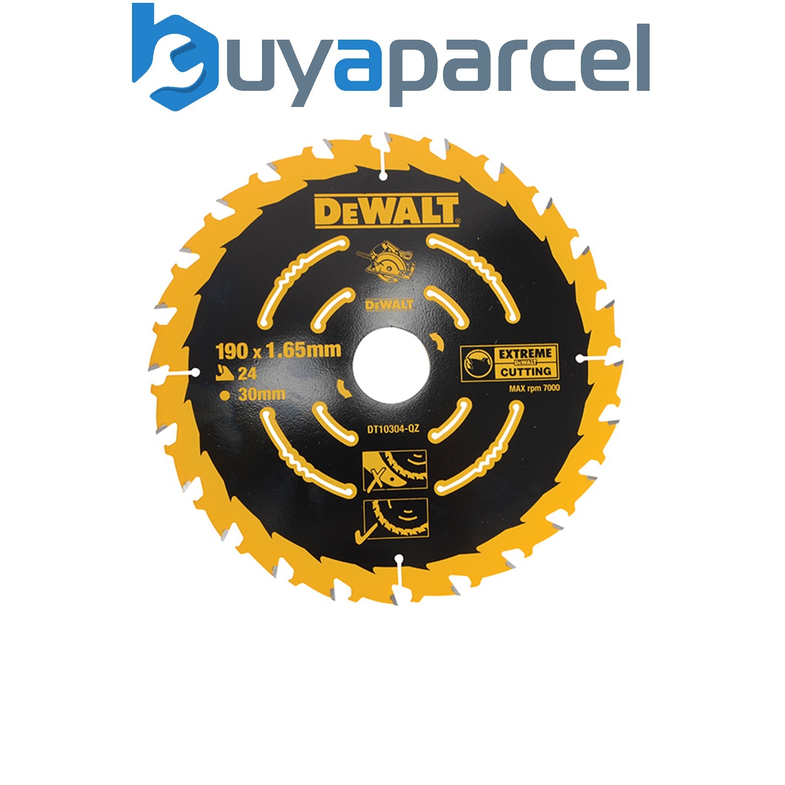Dewalt DT10304-QZ Extreme Framing Circular Saw Blade 190 x 30mm x 24T
