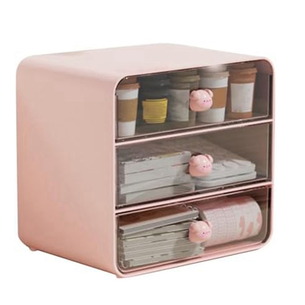 3X(3 Tiers Makeup Organizer Holder Storage Box -A Q9W2)5666