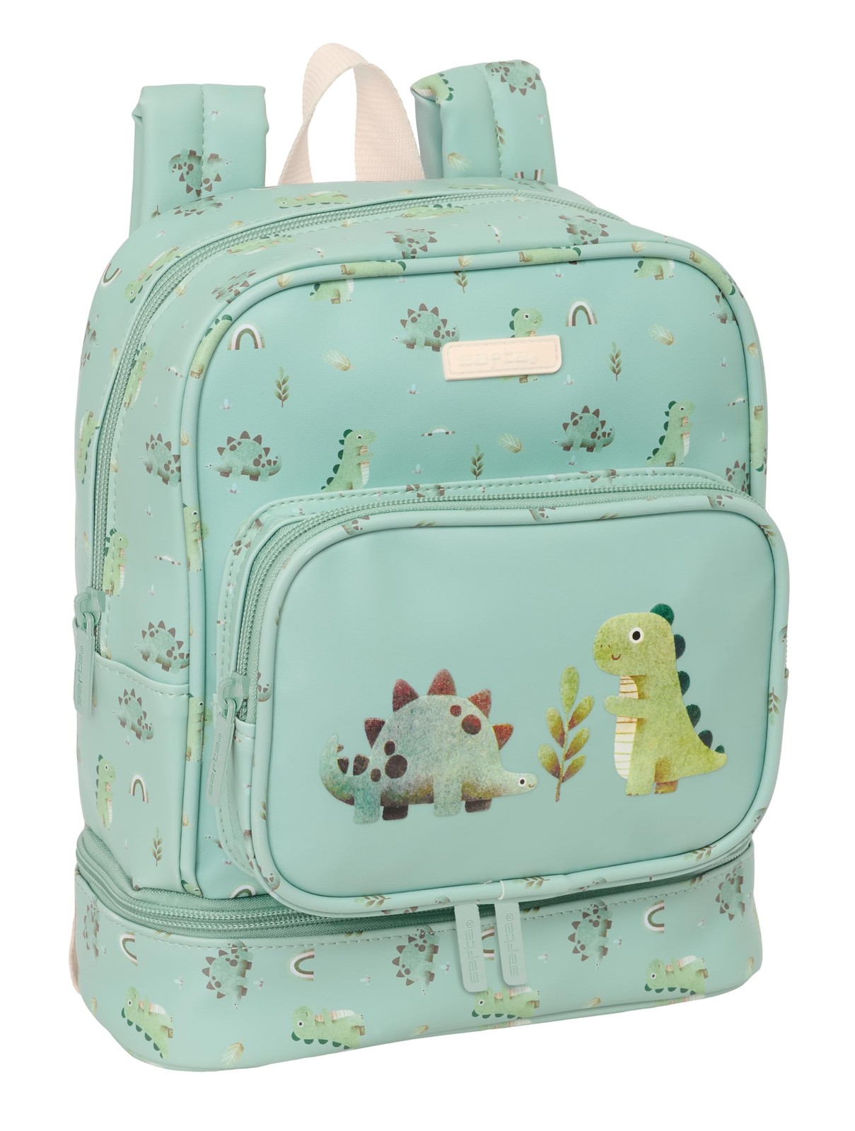 SAFTA PREESCOLAR DINOS – Backpack Refrigerator Nursery, Fridge for Cold and Hot,