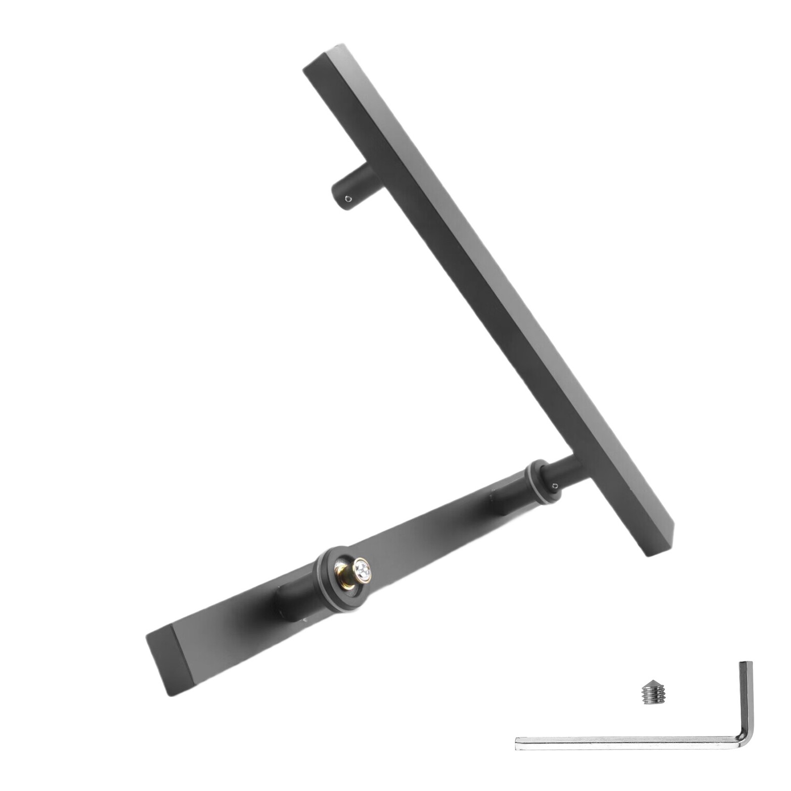 Matte Black Stainless Steel Glass / Wooden Door Handle I6D85357