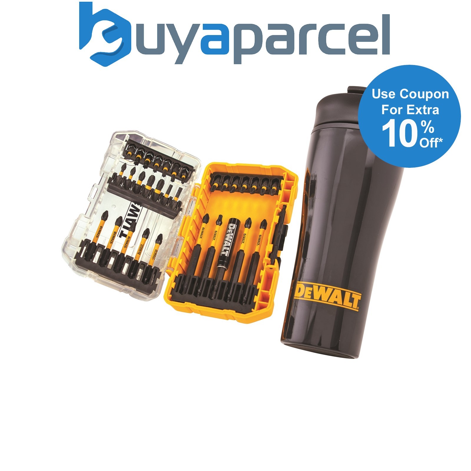 DeWalt FlexTorq 32 Piece Screwdriver Set + Bit Holder + Thermal Mug XMS25MUGSET