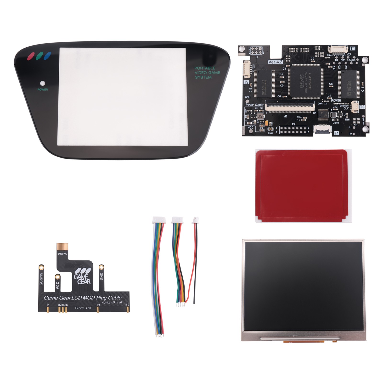 IPS V4.2 Pre-Laminated Screen MOD Kits for Game Gear Highlight Brightness7260