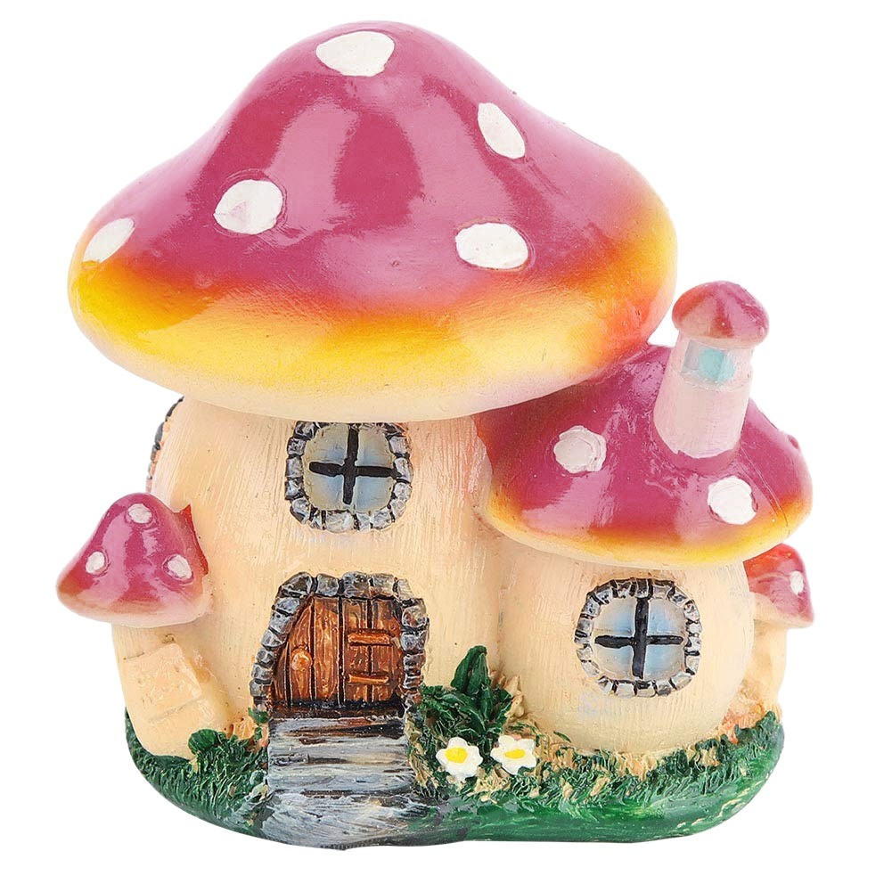 3X(Miniature Statue,Resin Fairy Garden House Statue,Miniature Landscape1471