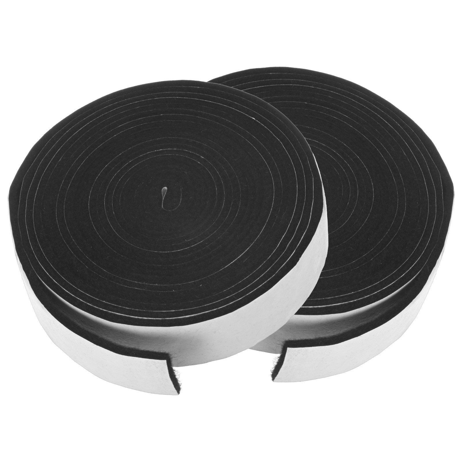 2-Pack Smoker Gasket Seals, 1.2" x 0.12" 15FT Grill Gasket Tape [Black White]