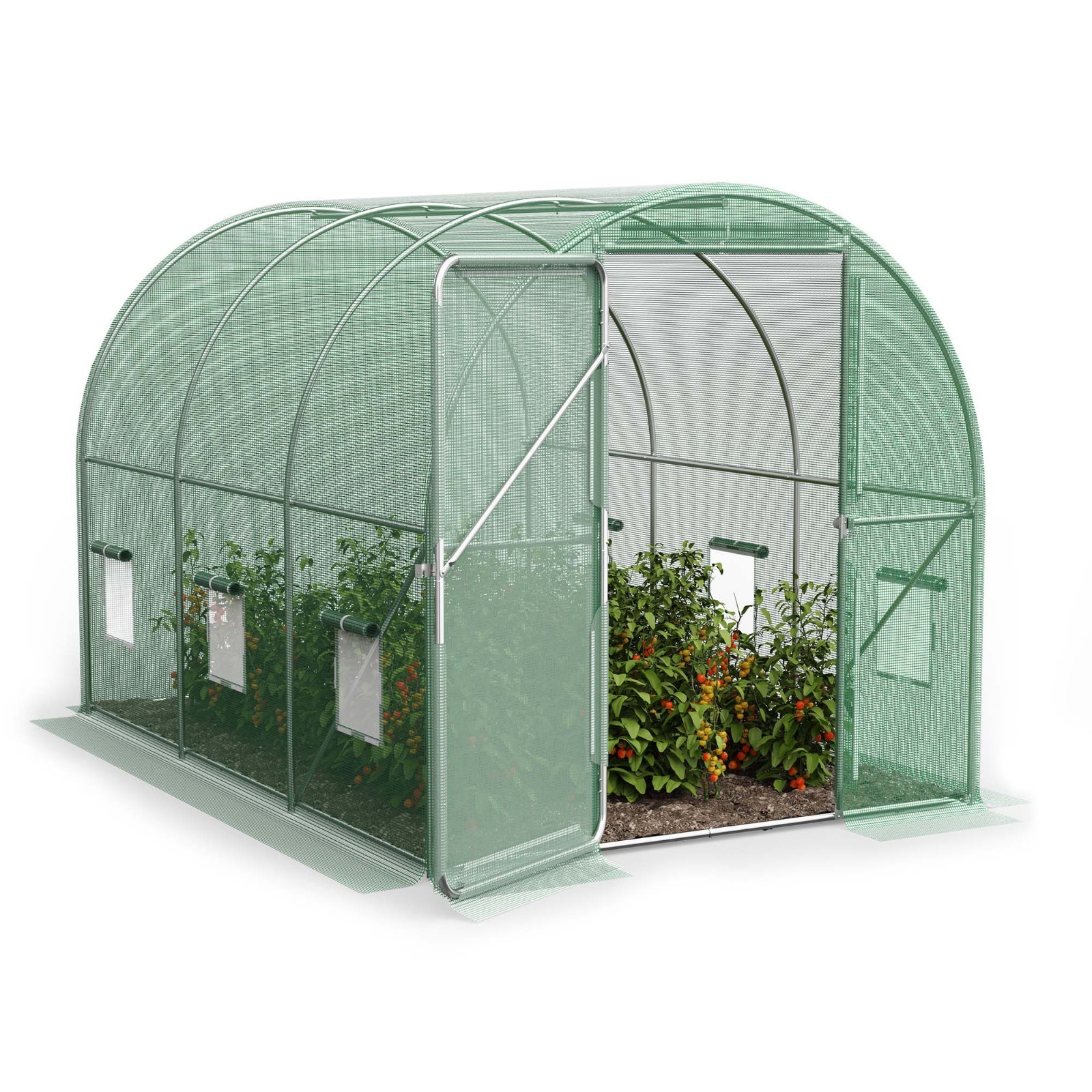Polytunnel Greenhouse 2x3m - Weatherproof Heavy Duty Walk in Polytunnel Tent 6m²