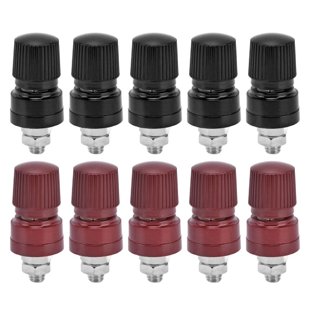 3X(5 Pairs Brass Plated Binding Posts, M6 Thread Terminal, Wide Application4951