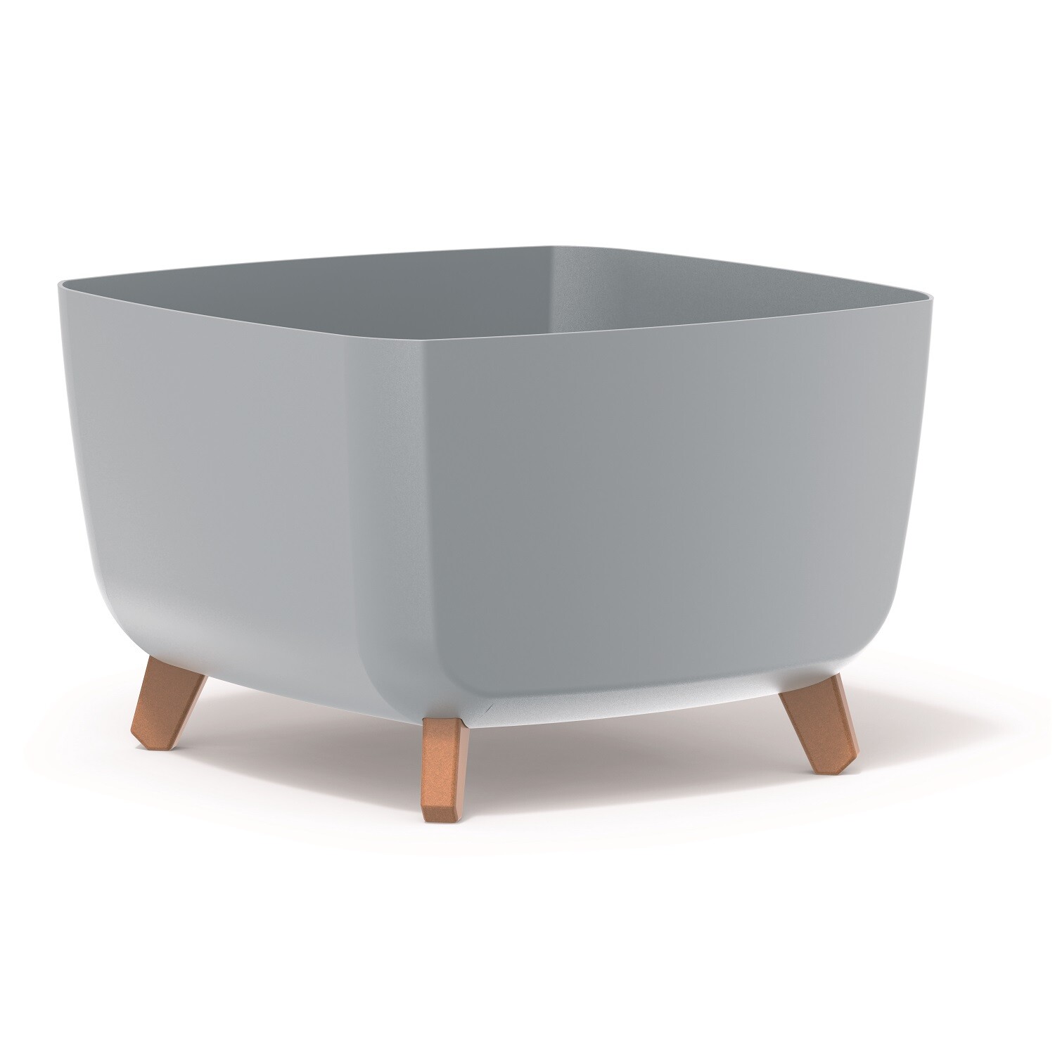 Planter Prosperplast Gracia Square Light Gray Legs Insert DGQL400-443U