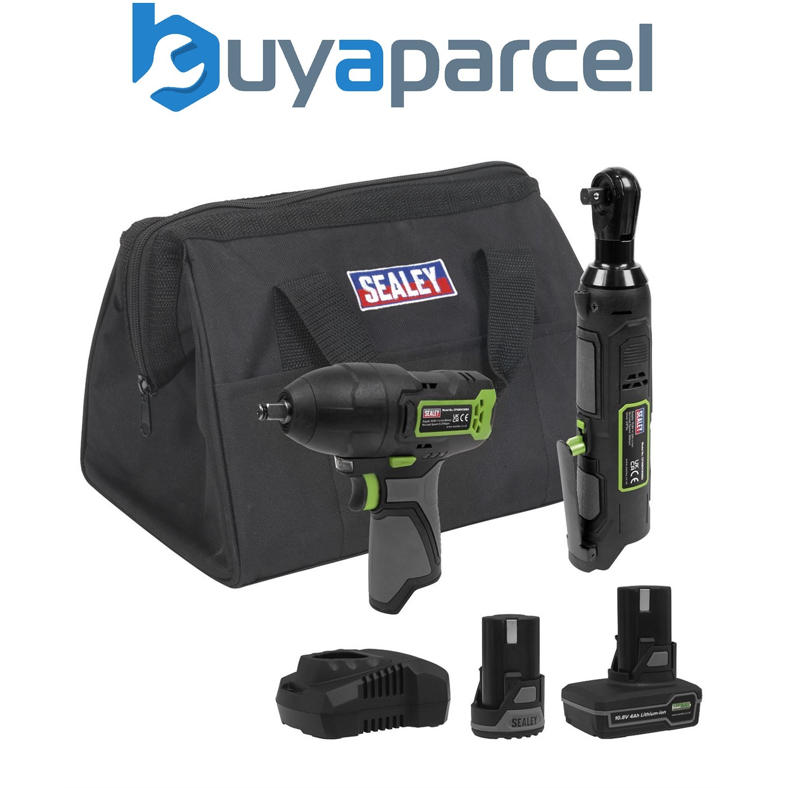 Sealey CP108VCOMBO6 2 x SV10.8 Series Power Tool Kit 10.8V - 2 Batteries