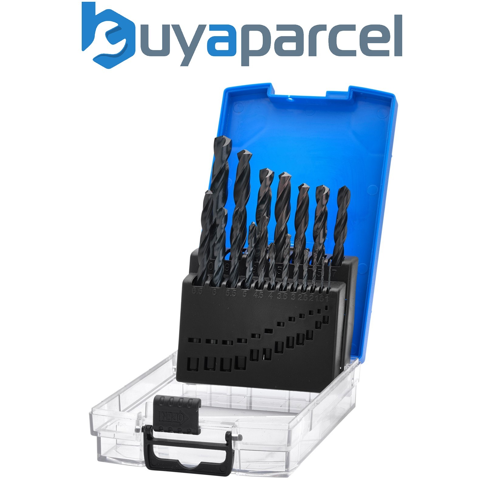 Draper 08850 Black HSS Drill Bit Set (19 Piece)